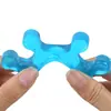 Pé valgo fixador de dedo do pé sobreposição três furos azul grande separador de osso de pé atacado