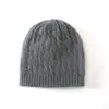 Gorros de cachemira de invierno para hombres y mujeres, gorros de punto trenzado engrosados, gorros para la cabeza para mediana edad y personas mayores, gorros holgados, gorros para proteger los oídos, gorros para clima frío
