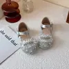 Zapatos Antideslizantes de Cristal con Pedrería para Niños 2026 Sandalias de Punta Cerrada para Niñas Pequeñas Zapatos de Princesa Verano Suela Suave Modelos Nuevos para Niñas