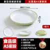 Prato Redondo Fundo de Melamina para Restaurantes de Fast Food Tigela para Arroz Pata de Porco Prato Redondo de Plástico Prato para Macarrão com Noodles Mistos Comercial