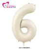 Globo blanco leche estilo Ins de 32 pulgadas, color crema, de aluminio digital, ideal para fiestas de cumpleaños infantiles y adultos.