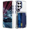 Funda de teléfono con tarjetero coreana transfronteriza con un tacto de alta gama, diseño único, múltiples funciones, protección anti-escaneo, adecuada para teléfonos Samsung, personalizable