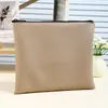 Bolso con Cremallera de Cuero Bolso para Documentos Bolso Portátil Carpeta de Negocios Bolsa de Almacenamiento de Información Bolsa para Contratos Bolso de Mano Anti-Cuadrado