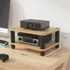Gabinete de TV Simples Multifuncional Gabinete de Alto-falante Suporte para Amplificador Pés Suporte AV Rack com Amortecimento de Vibração Suporte hifi CD