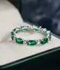 Argola Cruzada Oval Lapidada de Zircônia Prata Esterlina S925 Anel Simples de Luxo Leve Brilhante