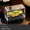 Caixa de exposição Hot Wheels transparente à prova de poeira empilhável infantil liga carro modelo Tomeka caixa de armazenamento