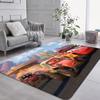 Alfombra de Piso de Dibujos Animados de Coche de Franela, Alfombra de Suministro Exclusivo Transfronterizo, Manta de Camping para Sala de Estar, Alfombra de Piso para Mesita de Noche de Cocina, Engrosada 1.2cm