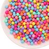 Cuentas sueltas mixtas de colores transparentes, cuentas redondas brillantes, pinzas para el cabello de gel crema para bricolaje, joyería de concha de teléfono móvil, material hecho a mano, accesorios para bolsos