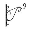 Suporte de flores de ferro ousado Suporte de gancho de parede para flores Suporte para cesta suspensa Placa de porta Suporte para lâmpada de vento Suporte para vaso de flores de varanda