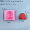 Molde de Silicona Personaje de Anime Peinados de Cabello Largo y Corto DIY Fondant Chocolate Arcilla Suave Arcilla Ultraligera Herramientas Manuales