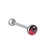 Comercio Electrónico Barra Recta de Acero Inoxidable Clavo para Lengua Rosca Externa Varios Colores Goteo de Aceite Anillo para Lengua Piercing Joyería