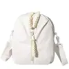 Bolsa pequena fofa para mulheres, modelo novo para meninas e estudantes, bolsa transversal portátil de grande capacidade, bolsa transparente estilo boneca soft da moda para meninas