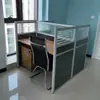 Mobiliario de Oficina Simple Moderno Escritorio y Silla de Oficina para Personal Combinación de Escritorio de Tráfico Pantalla de Tarjeta para 2/4/6 Personas