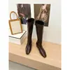 Botas Largas Adelgazantes de Tacón Alto Estilo Nuevo Otoño/Invierno 2026 para Mujer, Botas Vaqueras Occidentales por Encima de la Rodilla