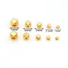 Retenção de Cor Elevada Banhado a Ouro 18k Contas com Cantos Facetados Contas Rombos Amuleto da Sorte Contas Espaçadoras Pulseira com Contas Colar Acessórios para Joias DIY