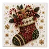 Série de Natal Pintura Decorada com Diamantes Artesanal DIY Arte Atmosfera de Festival de Natal Ornamento Criativo para Pendurar na Parede Ornamento