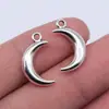 18X10MM 1.25g Multicor DIY Liga de Zinco Acessórios para Joias Sol, Lua e Estrelas Pingente de Lua