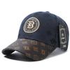 Sombrero de Sol Bordado Casual Estilo Coreano Urbano Gorra de Béisbol Estudiante Visera Larga Copa Dura Circunferencia de Cabeza Grande Pesca Gorra de Béisbol para Hombres