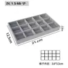 Caja de Almacenamiento de Terciopelo para Aretes, Collares y Joyería con Gran Capacidad, Bandeja Simple para Exhibir Anillos