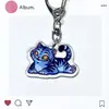Versión Q Kpop Cazador de Demonios Grupo Femenino Pequeño Tigre Acrílico Llavero de Doble Cara Periférico Mochila de Estudiante Colgante para Equipaje
