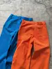 Calça Scimitar Laranja Dopamina para Homens e Mulheres, Calças de Trabalho Finas de Verão Estilo Americano, Calças Retas Cleanfit Flare
