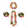 Accesorios Fotográficos para Fiesta en la Playa de Hawái Guirnalda de Flores Simulada Pulsera Collar Decoración de Premios para Actividades de Team Building Tocado
