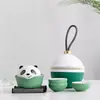 Hao Buren Festival del Bote del Dragón Regalo Panda Zongzi Cerámica Juego de Té de Viaje Regalo de Acompañamiento Empresarial Cerámica Taza de Expreso