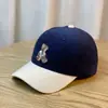 Gorra Infantil 2024 Nuevo Color Combinado Oso Marrón Primavera y Otoño Pana Mostrando la Cara Pequeña Ins Moda Marca Gorra de Béisbol para Hombres