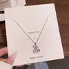 Colar Pingente de Cereja Micro-Incustado com Zircônia de Luxo Leve de Nicho para Mulheres, Exquisito e Versátil, Acessório de Corrente de Clavícula Doce de Alta Qualidade
