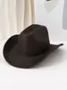 Sombrero de Jazz de Lana Nuevo de Venta Caliente Transfronterizo, Gorro de Una Línea, Sombrero de Ala Ancha, Sombrero de Fieltro, Vaquero Retro Único con Estampado de Serpiente