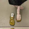 Sandalias Sencillas de Deslizar para Mujer, Nuevo Estilo Primavera 2026, Calzado Casual para Exteriores, Moda Trendy de Celebridades de Internet, Sandalias de Playa Estilo Hada