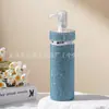 Frasco spray de 120ml com cravação de diamantes, para loção, perfume, líquido, sub-embalado, portátil para viagem, frasco vazio