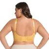 Sutiã Feminino Grande Tamanho Transfronteiriço, Ajustável para Seios Grandes, Pequeno e Fino, Aro de Aço com Memória, Renda Sexy Retratora de Seios