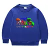 2023 primavera e outono desenho animado estilo coreano novo pequeno e médio roupas infantis em torno do pescoço suéter infantil manga comprida algodão masculino e feminino top de bebê