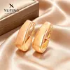 Xuping Brazaletes Rusos Transfronterizos para Oreja, Aros Color Oro de 18K con Incrustaciones de Diamantes, Joyería de Lujo Ligero de Alta Gama al por Mayor para Mujeres
