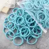 Ligas para el Cabello Empacadas al por Mayor, Gomas Elásticas de Alta Elasticidad para Mujeres, Círculos Sueltos para Adultos, Círculos Lisos, Accesorios para el Cabello Diadema Estilo Ins Estilo Coreano