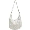 Bolso de alta gama estilo coreano con estampado de leopardo, nuevo bolso cruzado de lona para principios de otoño 2026, bolso vintage para el día a día, bolso de hombro