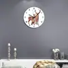 Reloj de pared creativo de ciervo cálido estilo nórdico simple moderno moda decoración de pared personalidad en stock y entrega rápida