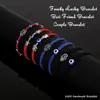 Pulsera Roja Ajustable de Origen Transfronterizo Ojo Azul Mano de Fátima Mano Hamza Pulsera de Amistad Turca