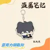 Llavero acrílico de mercancía de Notas del Ladrón de Tumbas con Wu Xie, Zhang Qiling y Wang Fatzi, colgante de mochila versión Q de dibujos animados, regalo