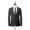 Traje de novio traje hombres tres piezas corte slim coreano negocios profesional formal vestido de boda traje traje de padrino