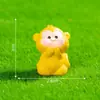 Figurillas miniatura, creativas y adorables de mono y conejo para paisajismo, decoraciones DIY y accesorios; perfecto para jardines en miniatura y adornos de coche