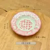 Juego de Bol y Plato de Cerámica con Esmalte Debajo de Gato Durazno para Uso Doméstico, Plato de Cena Estilo Girly, Juego de Taza y Cuchara de Café, Vajilla Estilo Ins