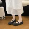 Zapatos Mary Jane de Terciopelo con Lunares 2026 Otoño/Invierno Suela Suave Antideslizantes Fondo Plano Zapatos de Vestir Hebilla Única Zapatos Cálidos