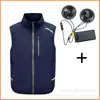 Chaleco Enfriador de Aire Acondicionado de Verano Transfronterizo, Chaleco con Ventilador de Refrigeración, Ropa de Trabajo, Ropa de Pesca para Ocio al Aire Libre, Chaleco de Protección contra el Calor