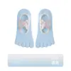 Calcetines de yoga finos de verano para mujer, calcetines antideslizantes profesionales de cinco dedos, calcetines de Pilates, calcetines de encaje con dedos separados para entrenamiento de ballet