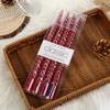 Clássico Europeu Long Rod Cor Thread Vela Home Vela Romântica Jantar Casamento Vela sem fumaça Venda por atacado Cross-Border