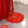 Suprimentos para Casamento Almofada da Fortuna Espessa para Sentar Almofada de Assento Vermelha de Casamento para a Noiva Pisar, Almofada de Joelhos para Cerimônia do Chá para Curvar-se ao Céu e à Terra