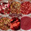 Año Nuevo Fabricación de Fortuna Lentejuela Dorado Brillo Irregular Parche Tridimensional Corazón Roto Polvo Decoración de Uñas