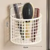 Tubo de armazenamento de pentes, prateleira de banheiro, suporte de parede para escova de dentes e pasta de dente, uma ferramenta prática para guardar pentes, sem necessidade de furar